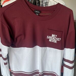 Maroon long sleeve